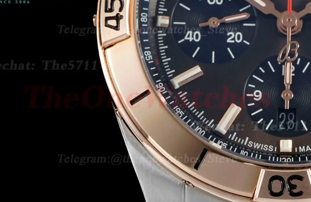 Chronomat B01 42MM RG SS Brown Stk TF A7750