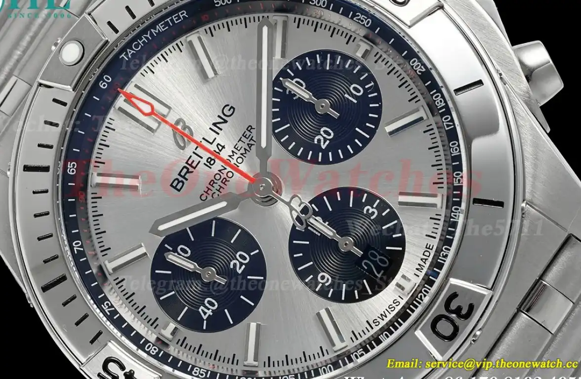 Chronomat B01 42MM SS SS Silver Stk TF A7750