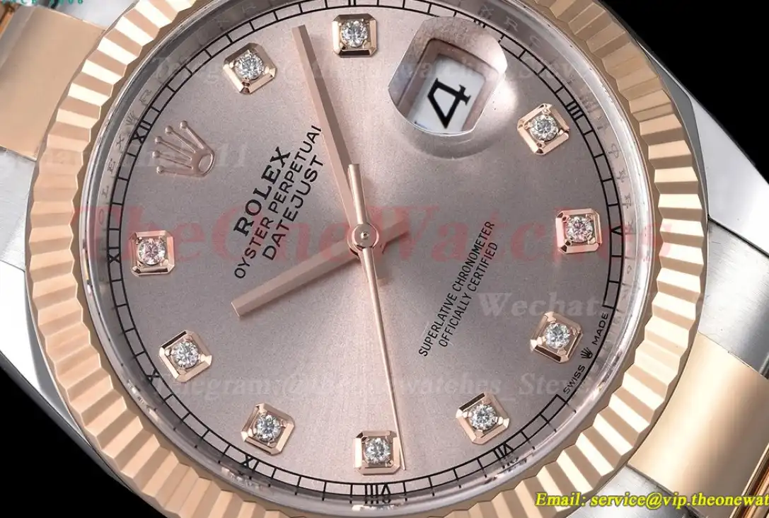 Datejust 126331 41mm RG SS champagne Dia Clean SH3235