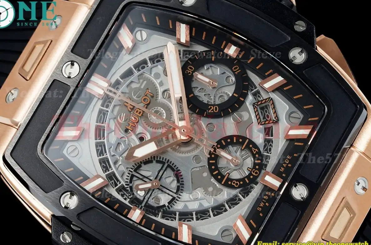 Spirit of Big Bang Chrono 42mm TI RU Skeleton Dial BBF A7750 Mod