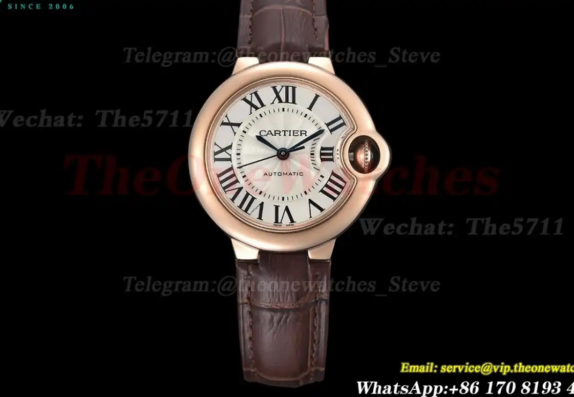 Ballon Bleu De Cartier 33mm RG LE White Dial GDF NH05