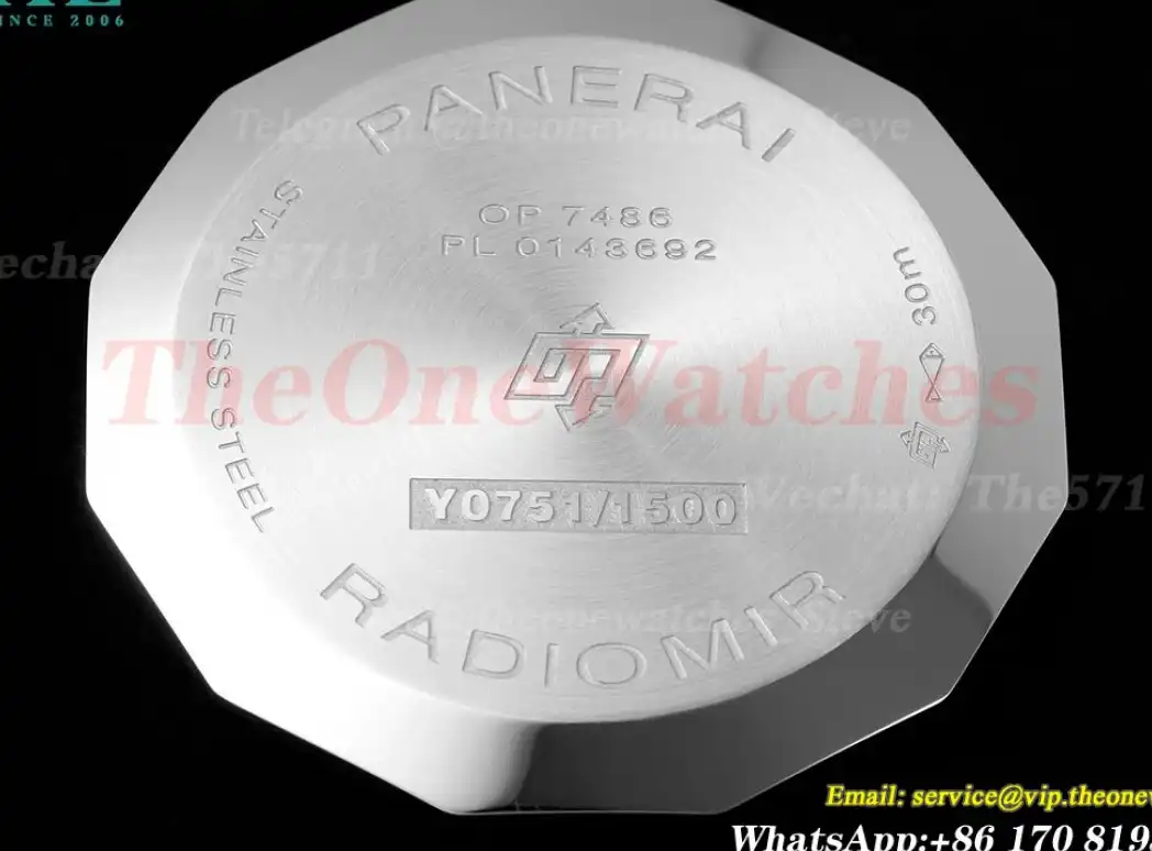 Radiomir Quaranta PAM1294 40MM SS LE Black Dial TTF A7750