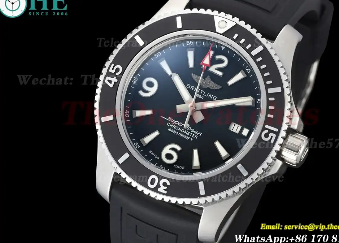 Superocean 44mm SS RU Black Dial BLSF A2824