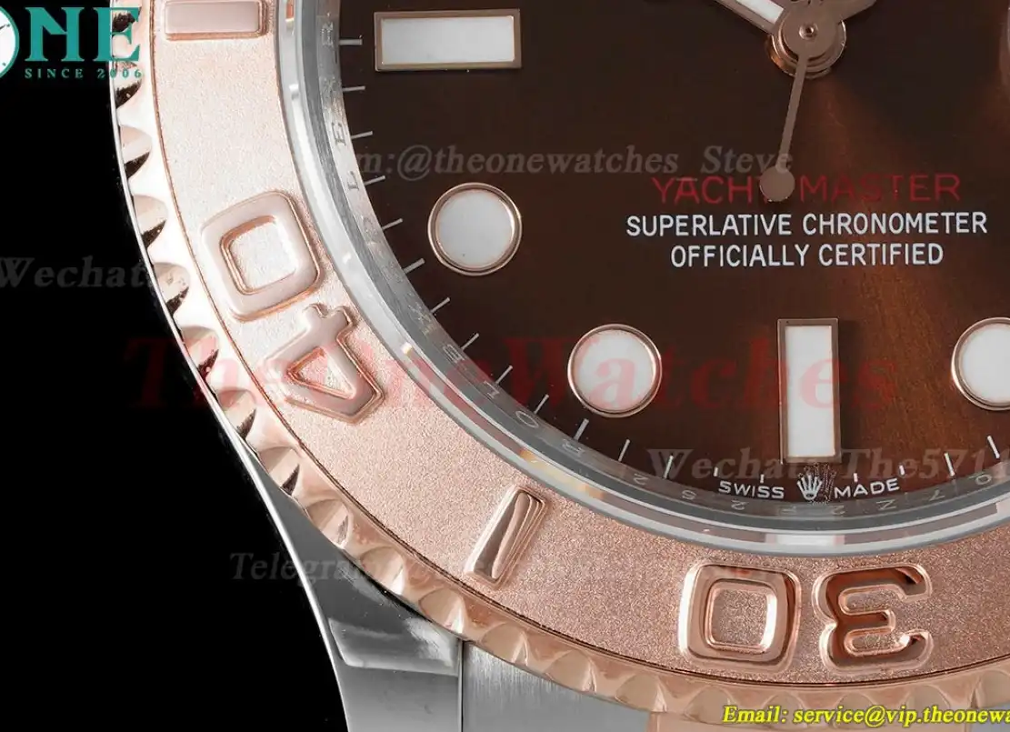 Yacht-Master 126621 40mm Wrapped RG SS Brown Dot KF VR3135