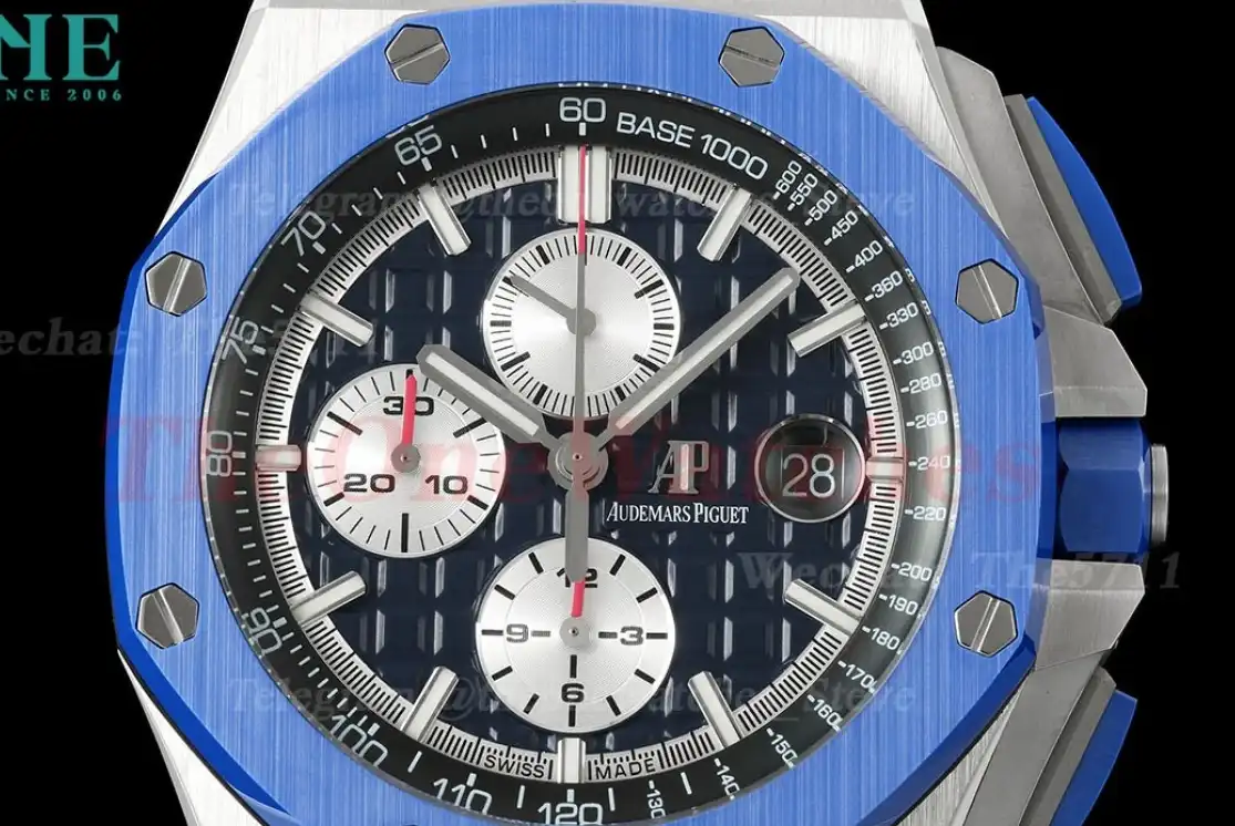 Royal Oak Offshore 26400SO Camouflage 44mm SS RU Blue Dial TKF A7750