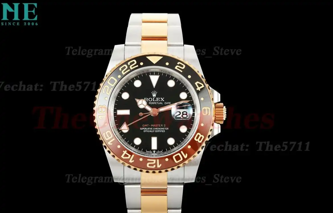 GMT Master II 126711 Oys 40mm RG SS Black Dial EWEF V2 SH3285