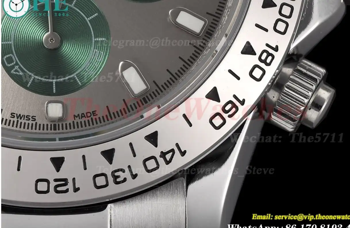 Daytona 40mm SS SS Grey Green GDF A3836