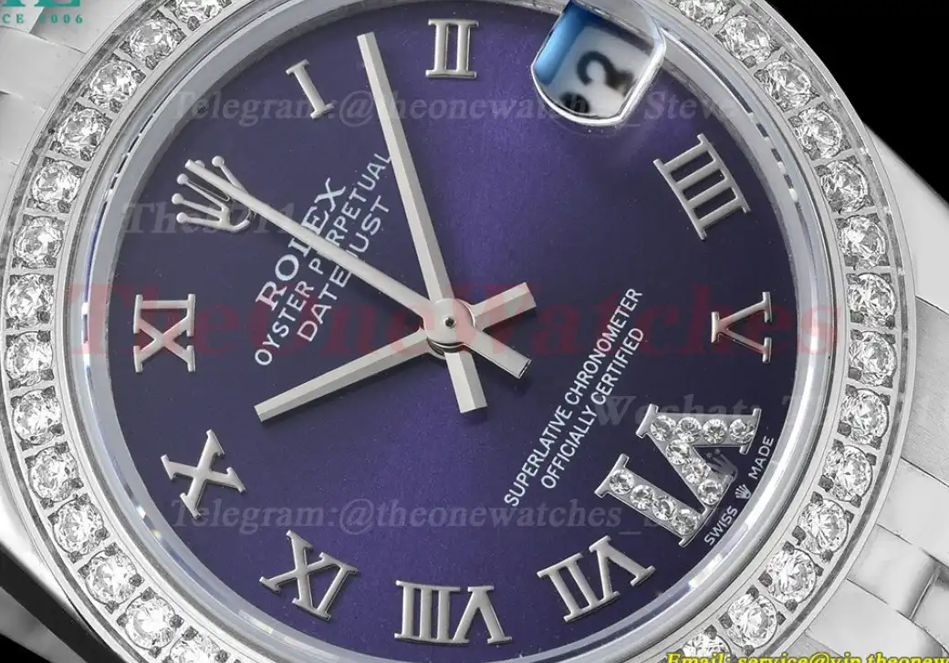 Datejust 28mm Dia SS SS Purple Rmn GDF MY8215