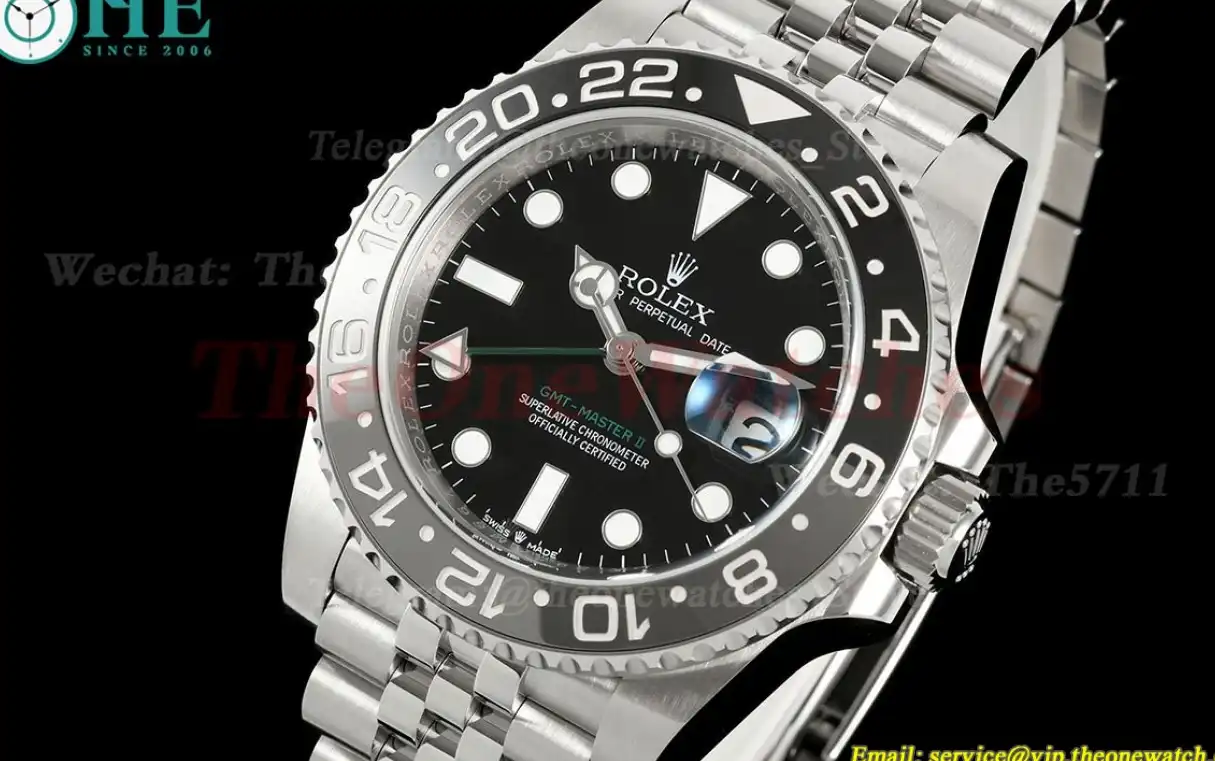 GMT Master II 126710 Bruce Wayne Jub 40mm SS SS Black Dial EWEF V2 SH3285