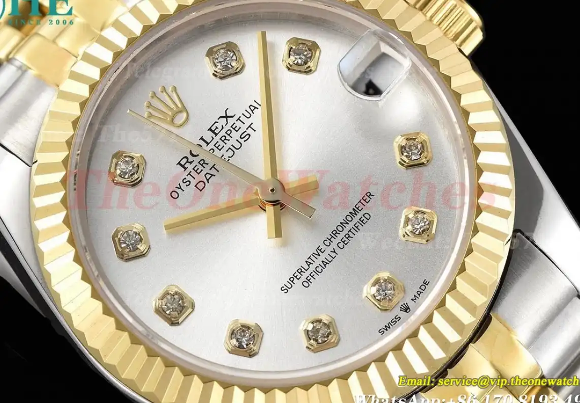 Datejust 31mm 278273 YG SS Silver Dia GDF MY8215