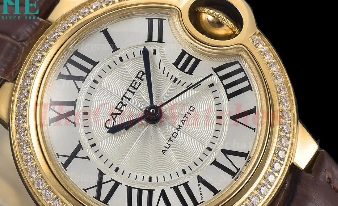 Ballon Bleu De Cartier 33mm Dia YG LE White Dial GDF NH05