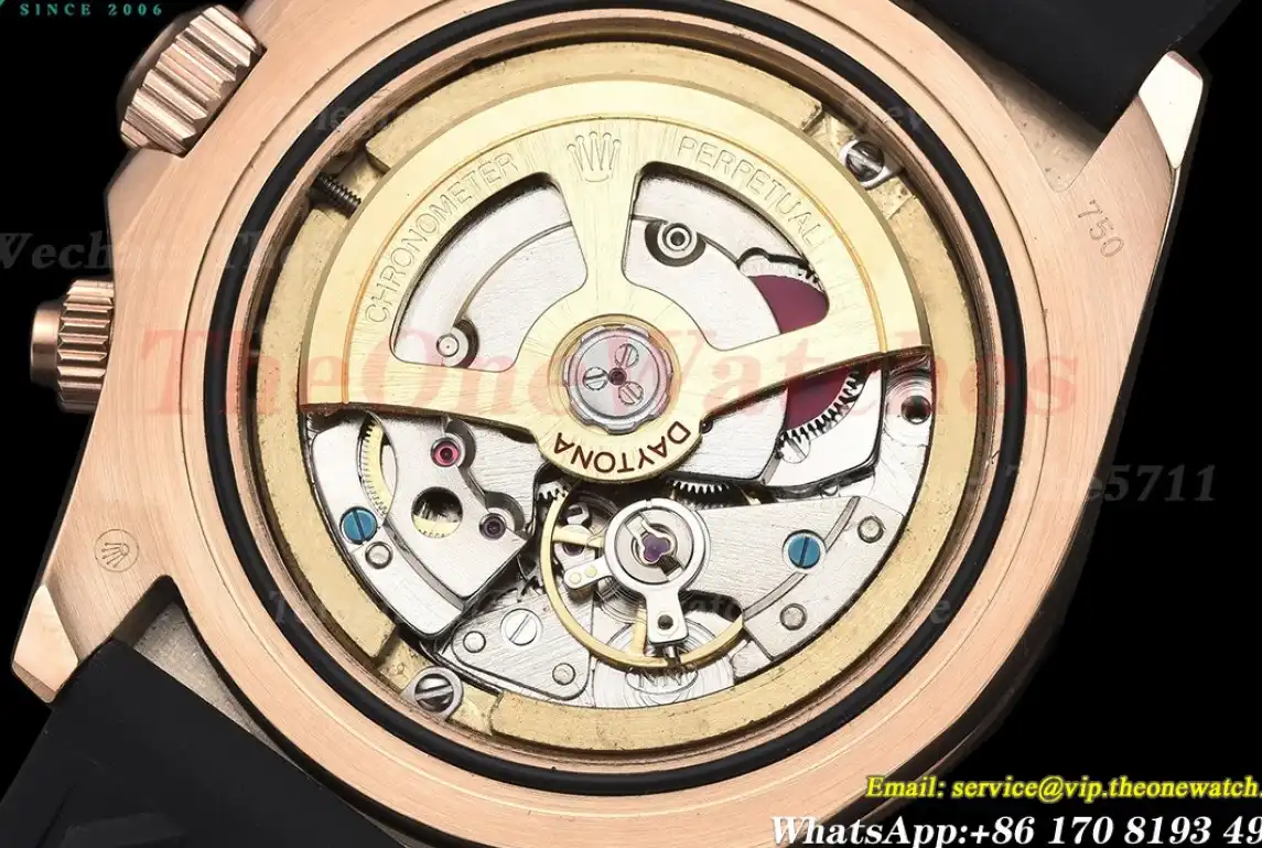 Daytona 40mm RG RU Rose Gold Black GDF A3836