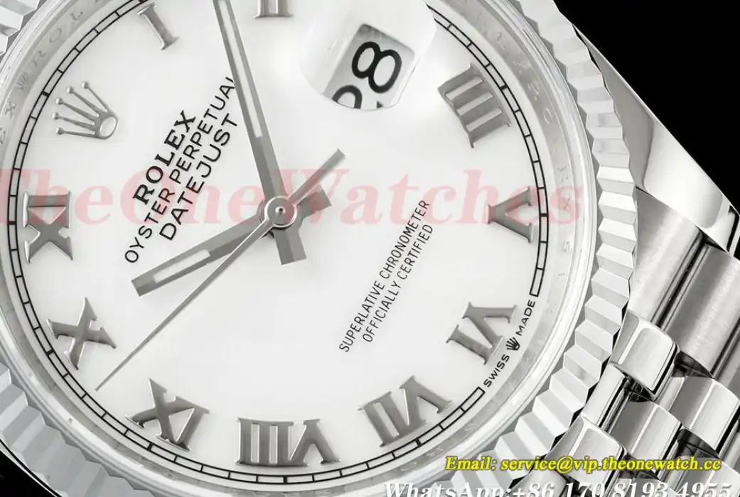 Datejust 126234 36mm Jub SS SS White Rmn JQF VR3235