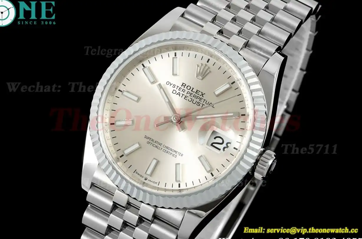 Datejust 126234 36mm Jub SS SS Silver Stk JQF VR3235