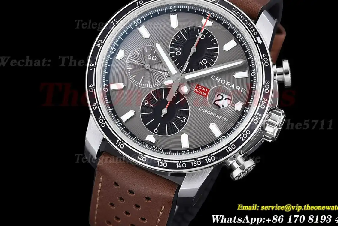 Mille Miglia Race 44mm SS LE Grey Black Dial V7F A7750