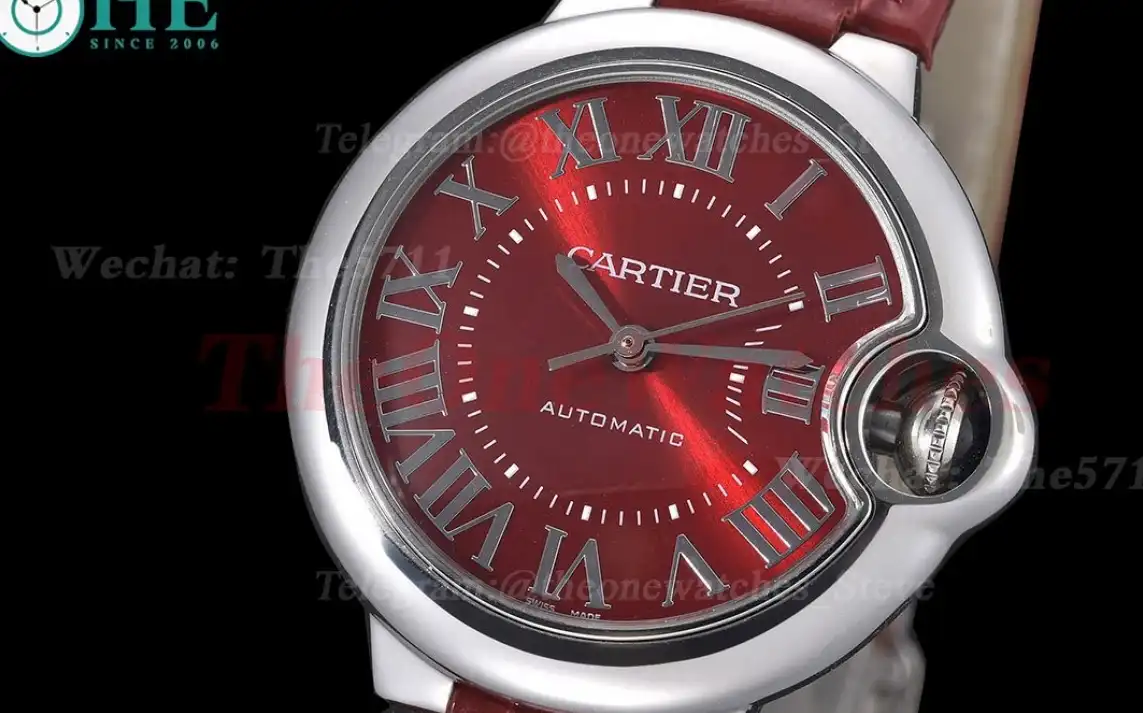 Ballon Bleu De Cartier 33mm SS LE Red Dial GDF NH05