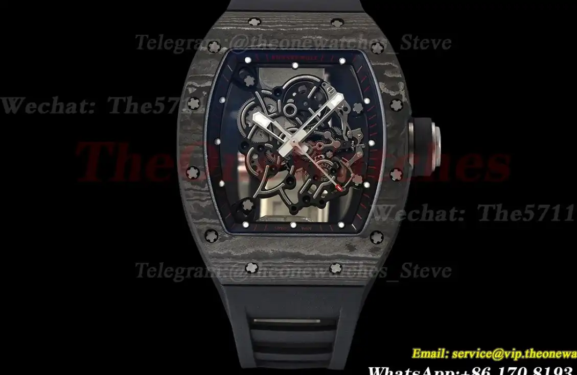 RM055 Black NTPT RU Skeleton Dial APS RMUL2 Super Clone