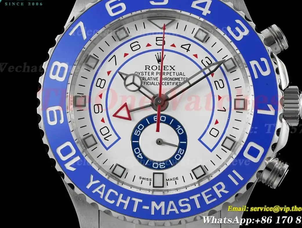 Yacht-Master II 116680 44mm SS SS White Num KF A7750