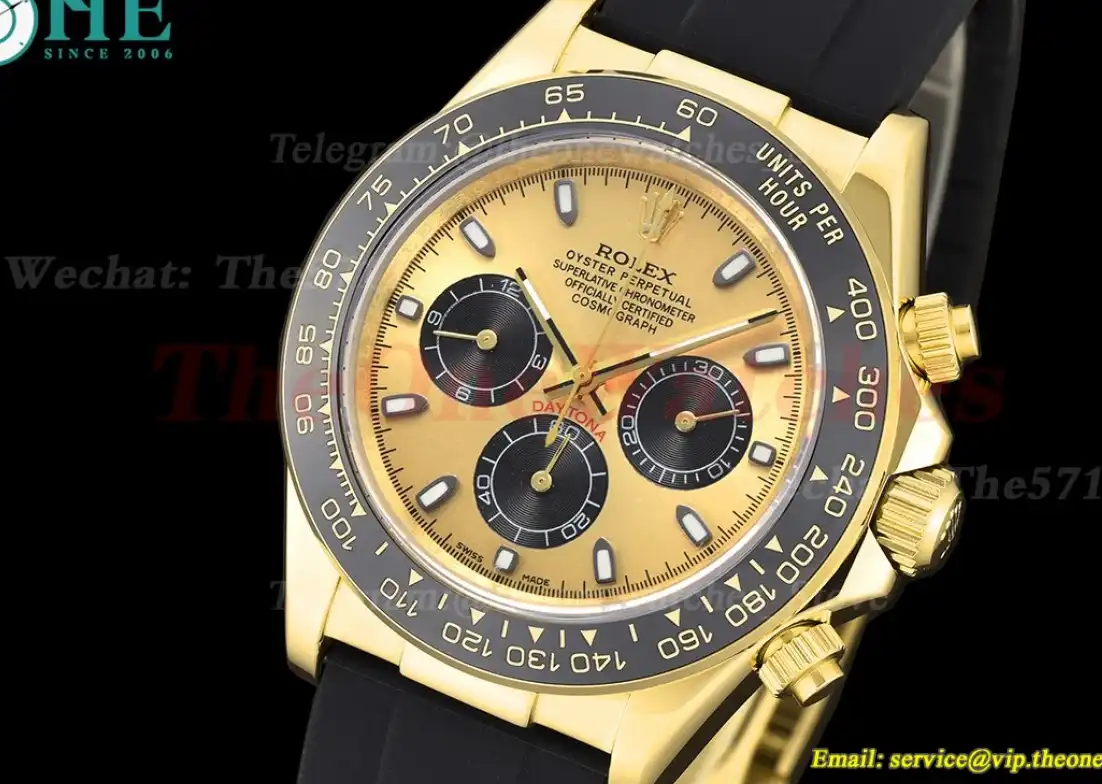 Daytona 40mm YG RU Gold Black GDF A3836