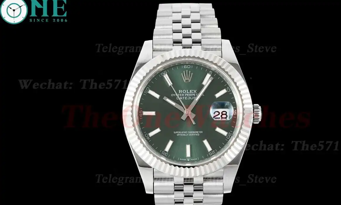 Datejust 126334 41mm Jub SS SS Green Stk EWEF A3235