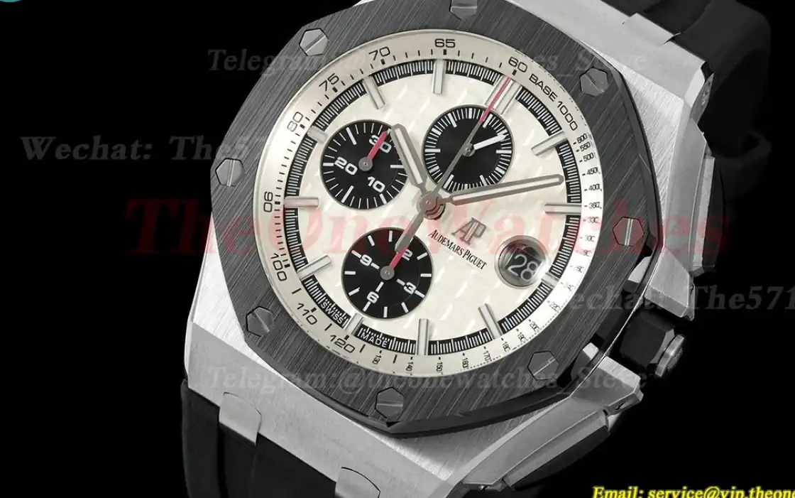 Royal Oak Offshore 26400SO 44mm SS RU White Dial TKF A7750