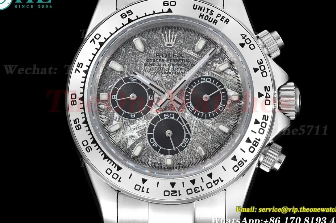 Daytona 40mm SS SS Meteorite Dial GDF A3836