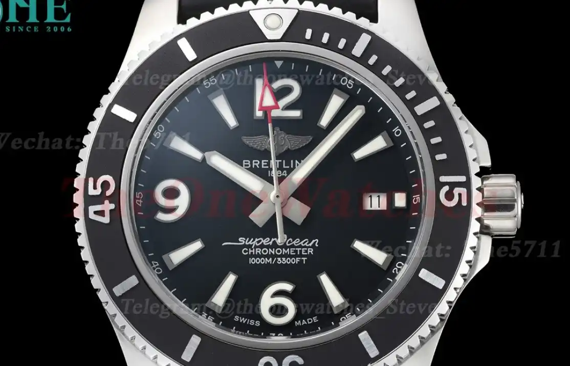 Superocean 44mm SS RU Black Dial BLSF A2824