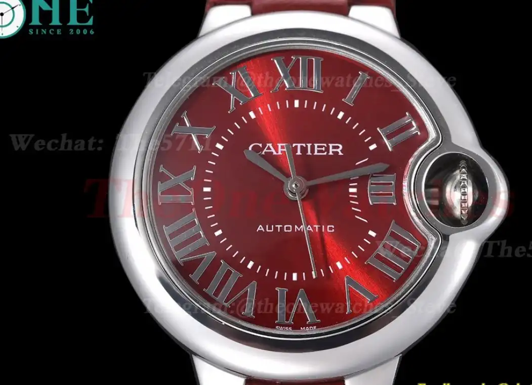 Ballon Bleu De Cartier 33mm SS LE Red Dial GDF NH05