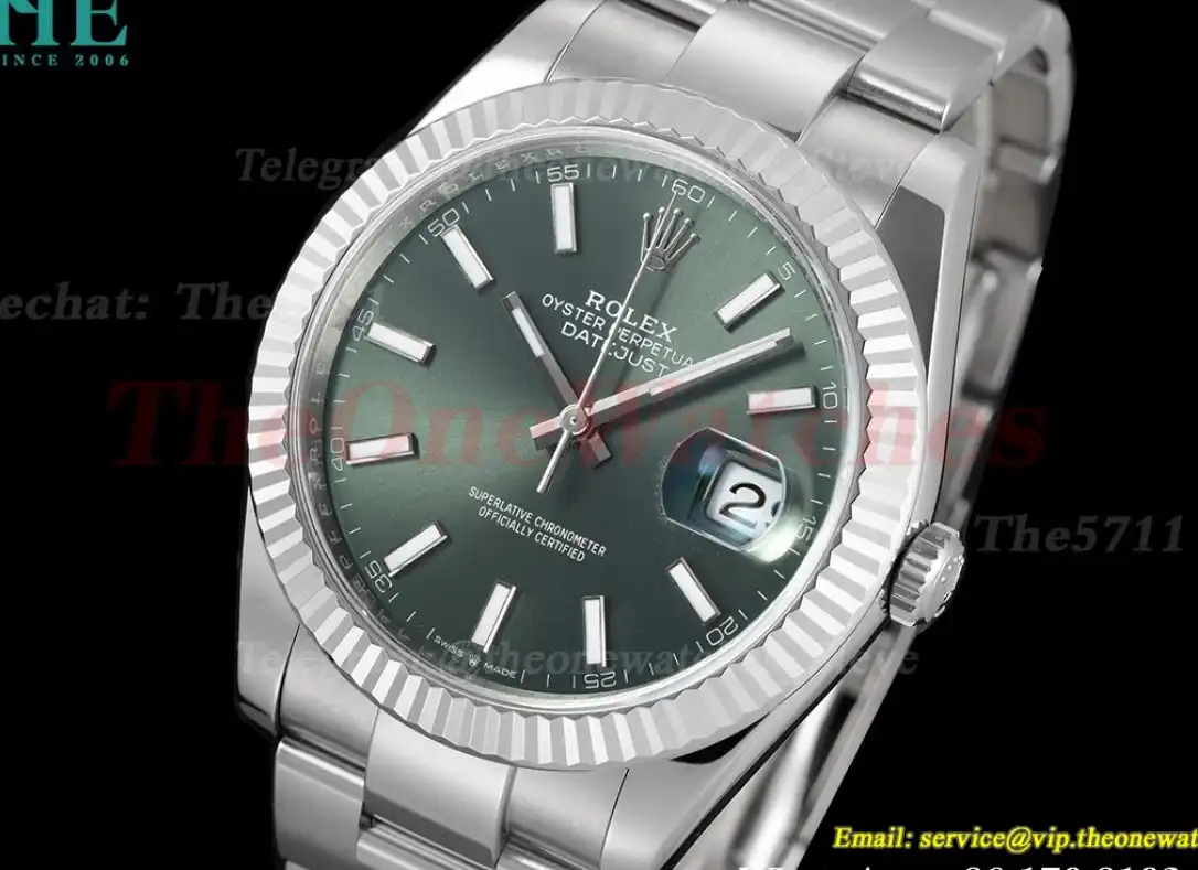 Datejust 126334 41mm Oys SS SS Green Stk VSF VS3235