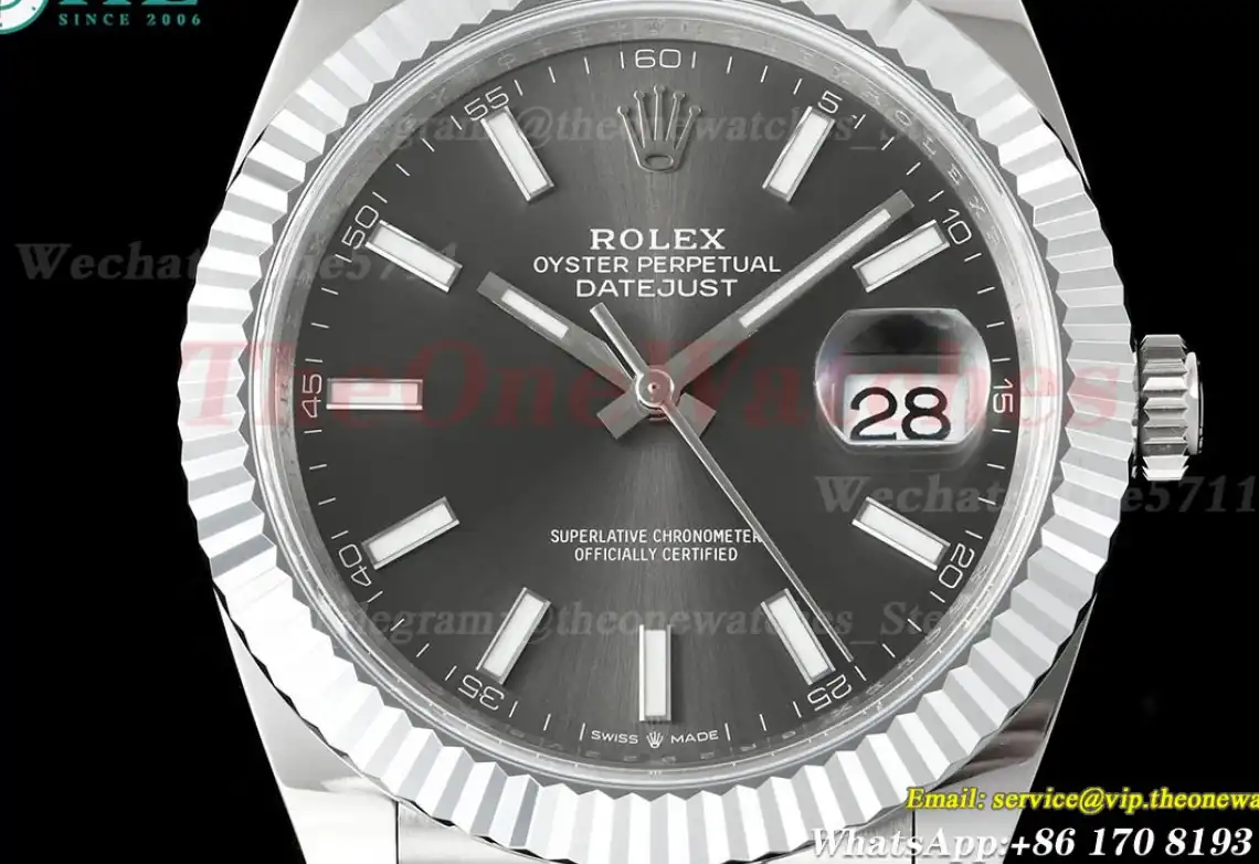 Datejust 126334 41mm Jub SS SS Grey Dial JQF VR3235