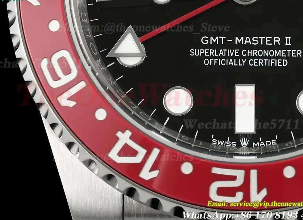 GMT Master II 126710 Pepsi Oys 40mm SS SS Black Dial EWEF V2 SH3285