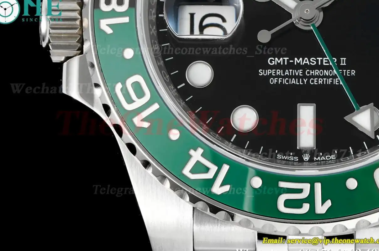 GMT Master II 126720 Sprite 40mm Jub SS SS Black Dial C+S VR3285