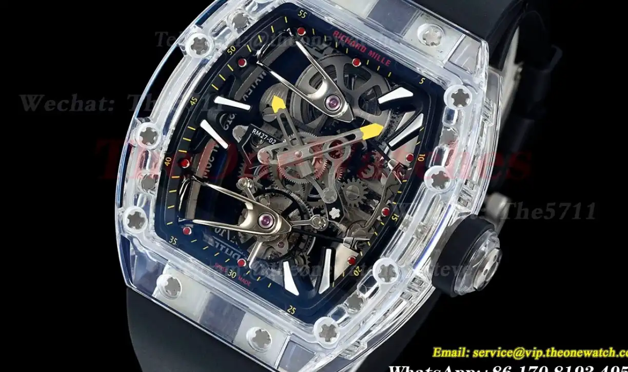 RM27-02 Skeleton Dial on Black Rubber Strap RMF Tourbillon