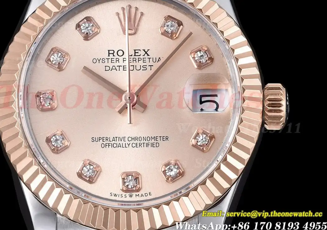 Datejust Ladies 31mm Jubilee RG SS Gold Dial WF A2671