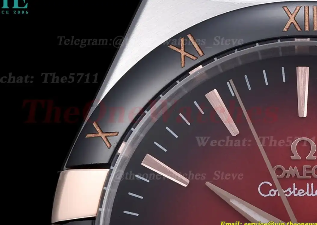 Constellation 41mm Cer RG LE Red Black Dial GDF MY8215