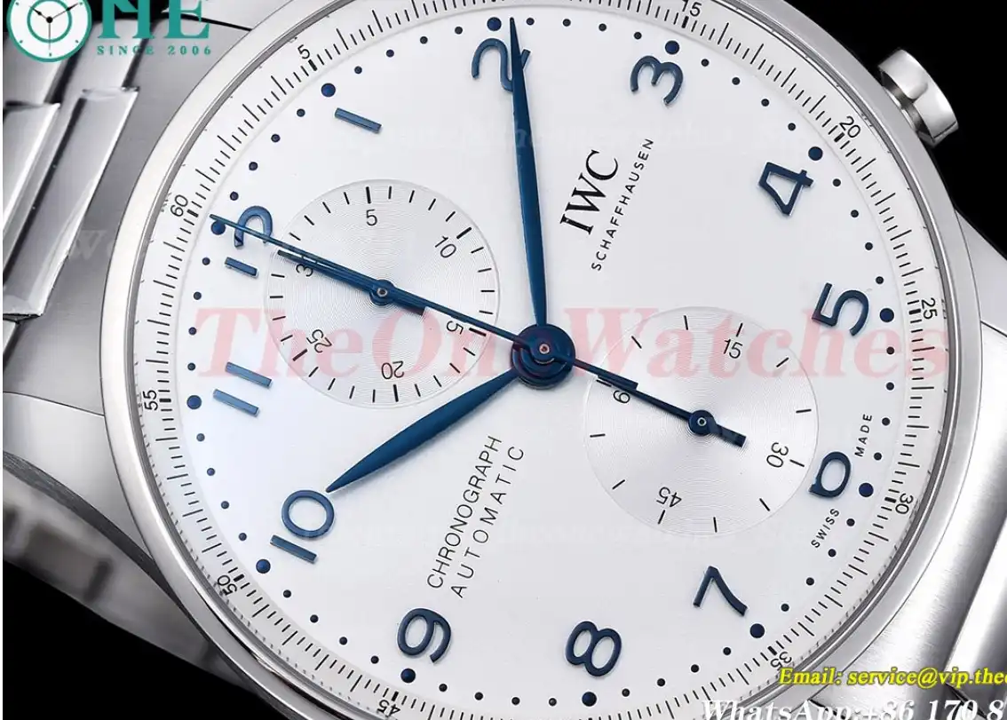 Portuguese Chrono IW371617 41mm SS SS White Num ZF A69355