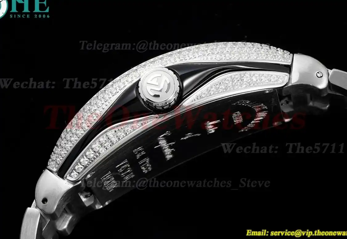 Yachting Mens 44mm Full Diamond SS SS ABF A2824