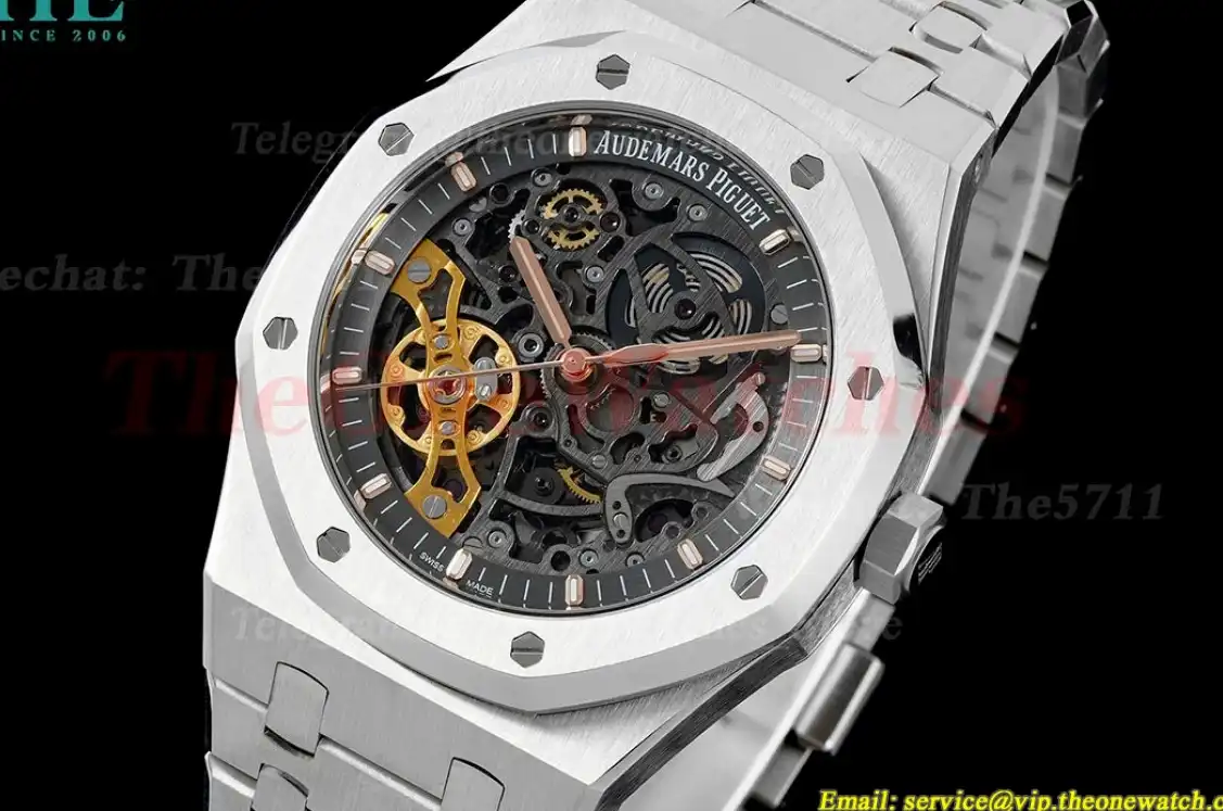 Royal Oak 15407 41mm SS SS Skeleton Dial ZF A3132