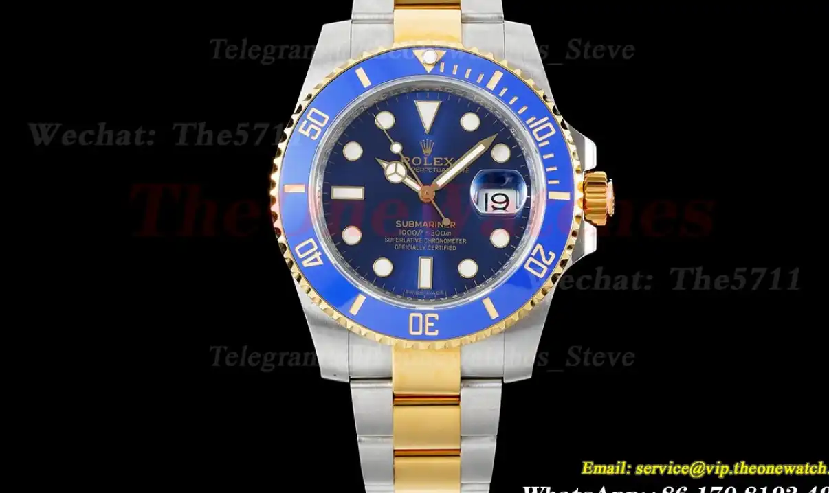 Submariner 116613LB 40mm YG SS Wrapped Blue Dot KF VR3135