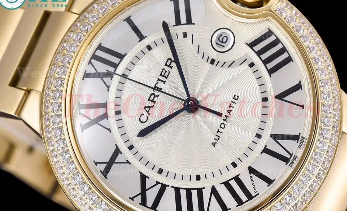 Ballon Bleu De Cartier 42mm Dia YG YG White Dial GDF MY8215