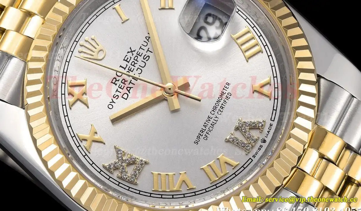 Datejust 126233 36mm Jub SS YG Silver Rmn GDF MY8215