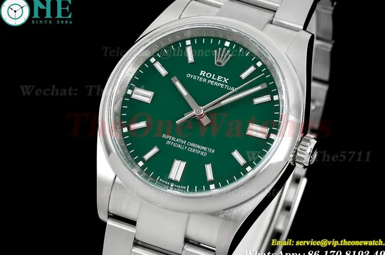 Oyster Perpetual 126000 36mm SS SS Green Stk Clean SH3230