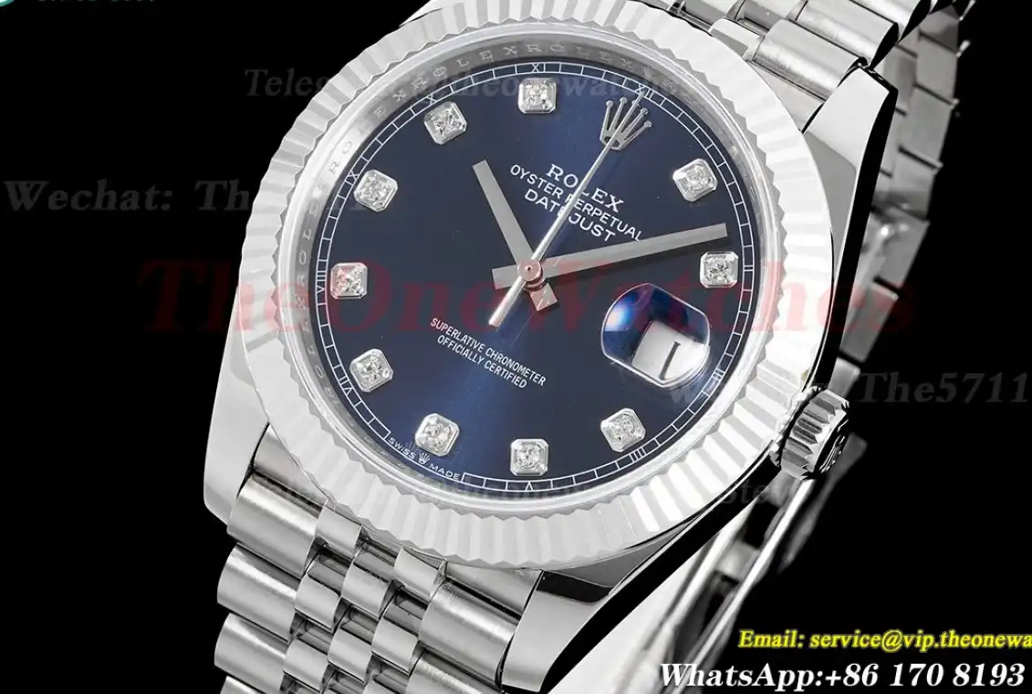 Datejust 126334 41mm Jub 904L SS SS Blue Dia ARF VR3235