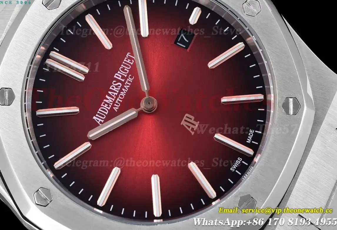 Royal Oak 16202 41mm SS SS Gradient Red Dial GDF MY8215