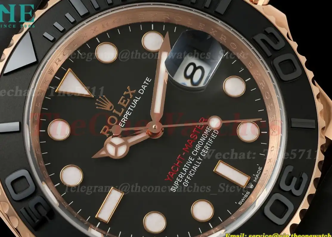 Yacht-Master 126655 40mm RG RU Black Dot JQF VR3235