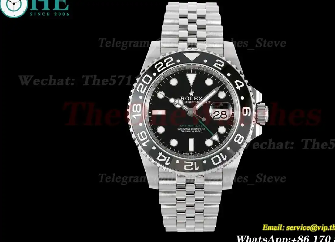 GMT Master II 126710 Bruce Wayne Jub 40mm SS SS Black Dial ARF VR3285