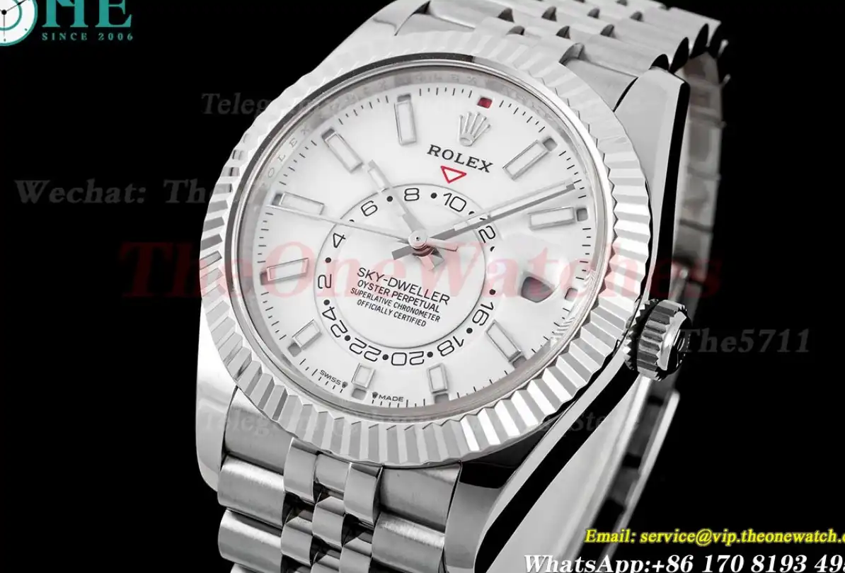 SkyDweller 326934 42mm SS SS White Dial ZF A2824