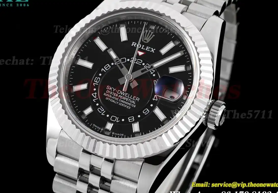 SkyDweller 326934 42mm SS SS Black Dial ZF A2824