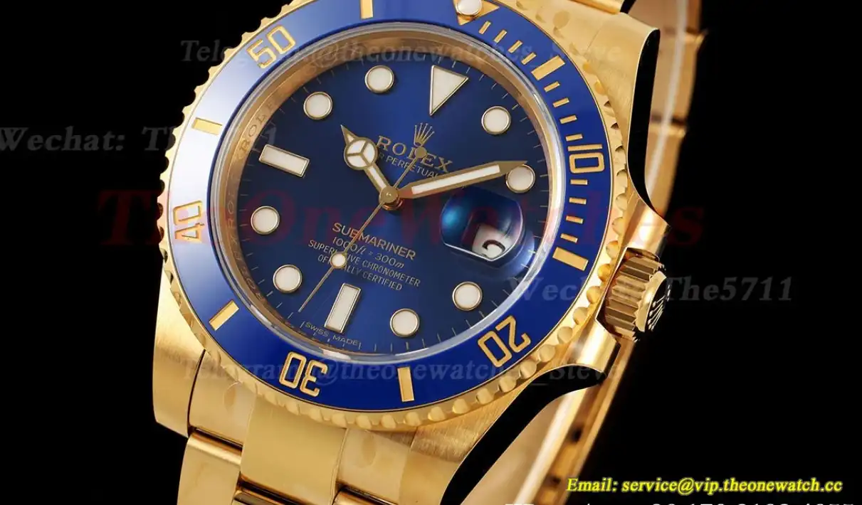 Submariner 116618LB 40mm 904L YG YG Blue Dial VSF VS3135