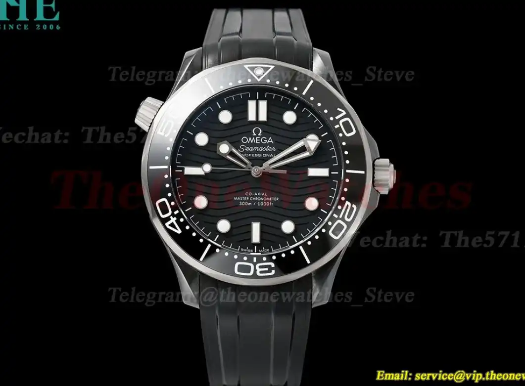 Seamaster 300m 43.5mm Ceramic Diver CER RU Black VSF Asia 8806